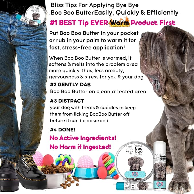 The Blissful Dog 2 oz TIN Neapolitan Mastiff Booboo Butter