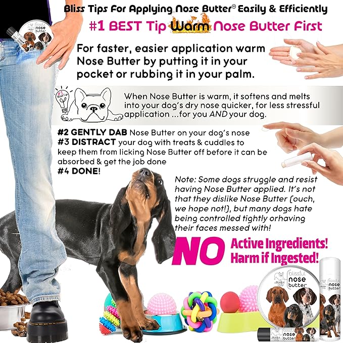 The Blissful Dog Coonhound Unscented Nose Butter, 1-Ounce