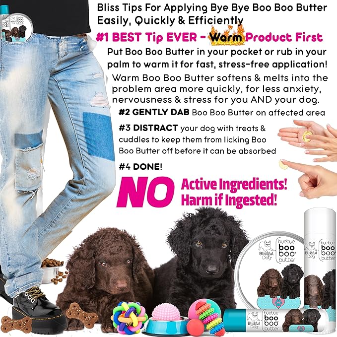 The Blissful Dog Curly Coat Retriever Boo Boo Butter, 16 oz.