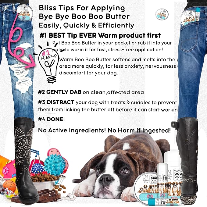 The Blissful Dog 2 oz TIN Boxer Booboo Butter