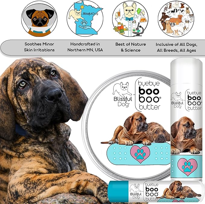 The Blissful Dog Fila Brasiliero Boo Boo Butter, 16 oz.