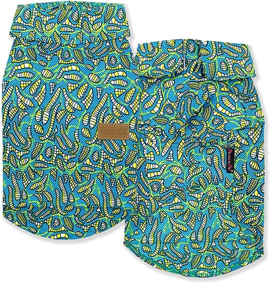 Parisian Pet Shirt - Tribal Camp Beach Outfit - 100% Cotton Summer Clothes - Stylish Dog Costume - Breathable and Cool Pet Clothing - Machine Washable Shirts for Large Dogs - XL3