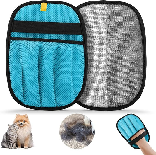 Pet Hair Removal for Dogs & Cats,Upgraded Thickened 5-Finger Design, Reusable Electrostatic Pet Hair Remover Glove, Quickly Lifts Pet Hair from Laundry,Sofas,Beds, Carpets, 1PCS