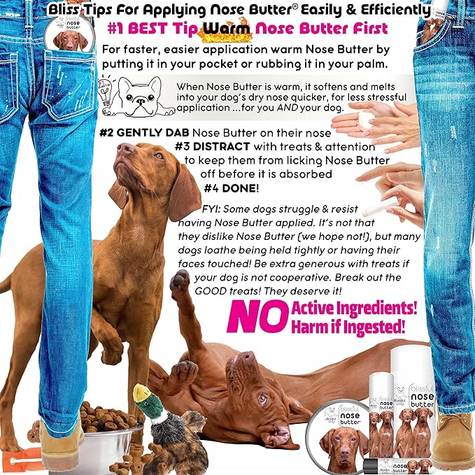 The Blissful Dog Vizsla Unscented Nose Butter - Dog Nose Butter, 8 Ounce